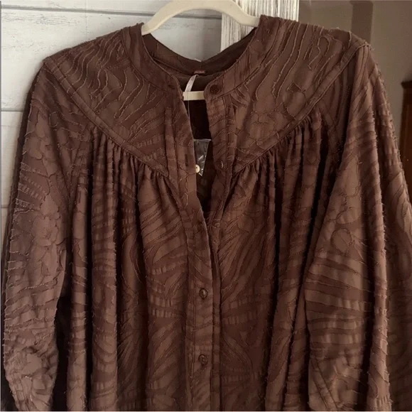 Free People Can’t Stop Dreaming Oversized Tunic Top - Picture 3 of 11